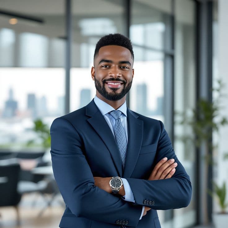 Professional candidate in modern office